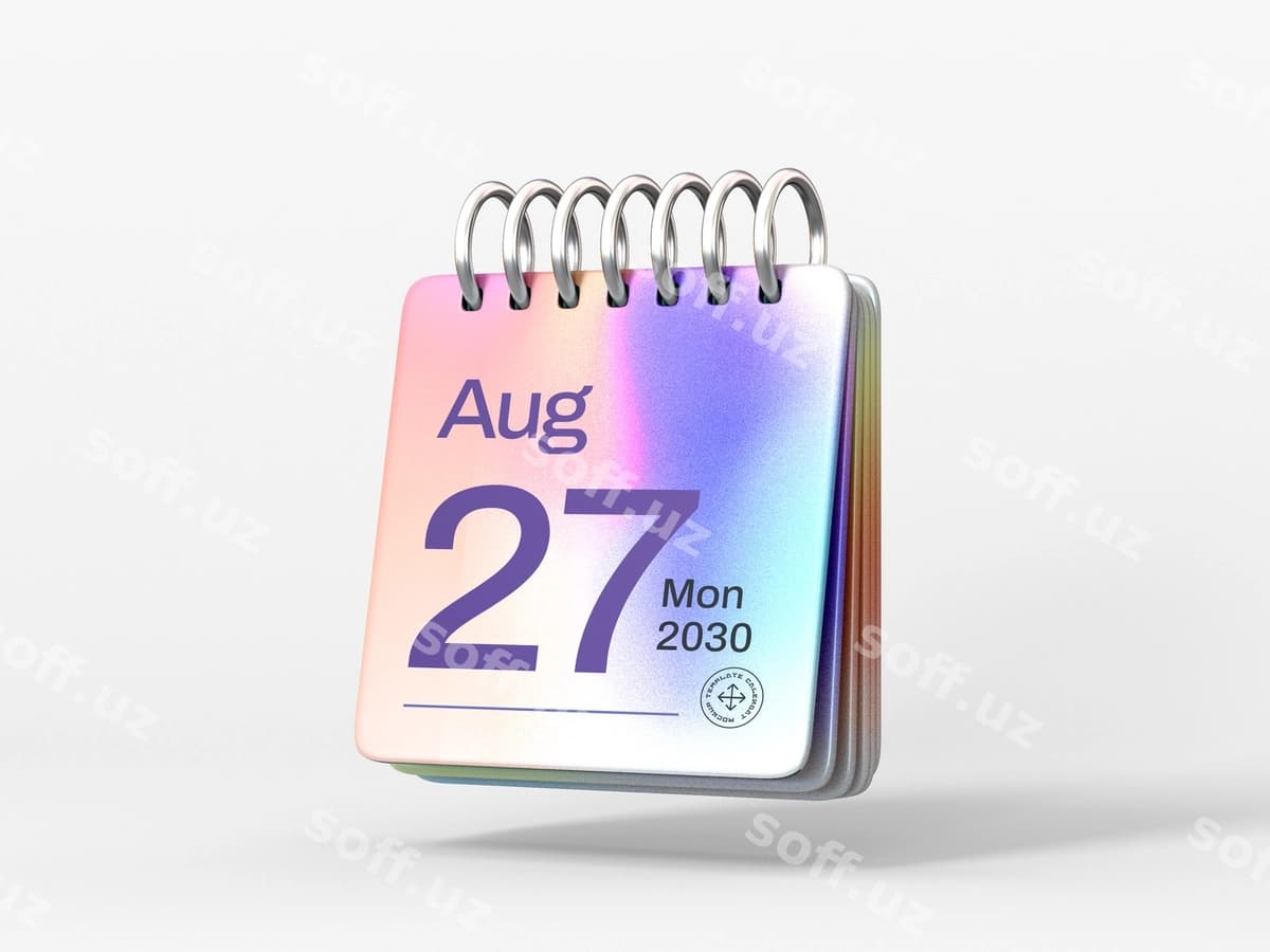 Stol kalendarini rejalashtiruvchi maketi | Desk calendar planner mockup