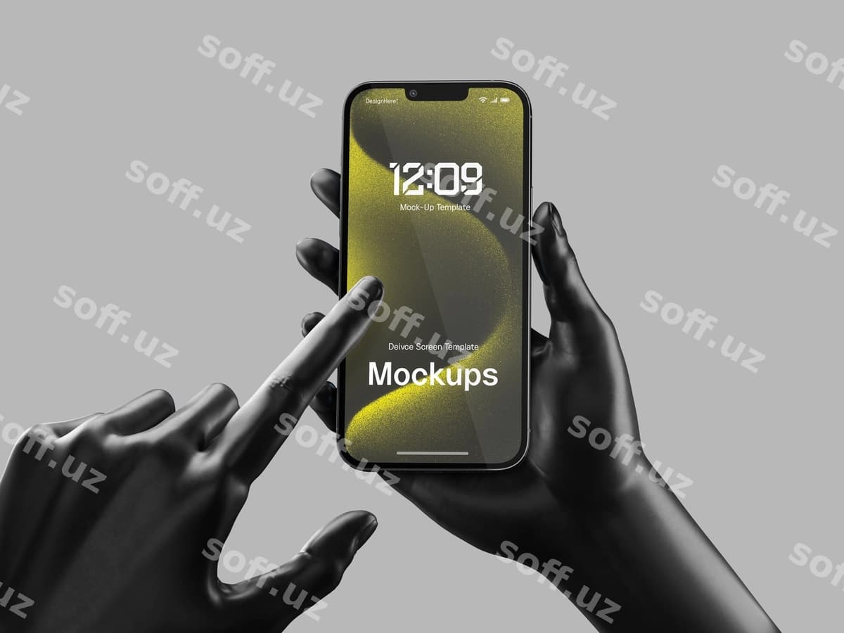Qurilma ekrani prototipi shabloni | Device screen mockup template