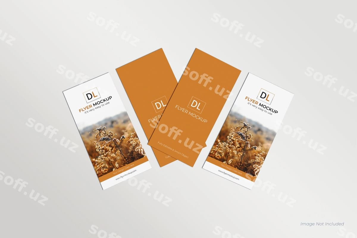 Dl flyerlar namunasi | Dl flyers mockup