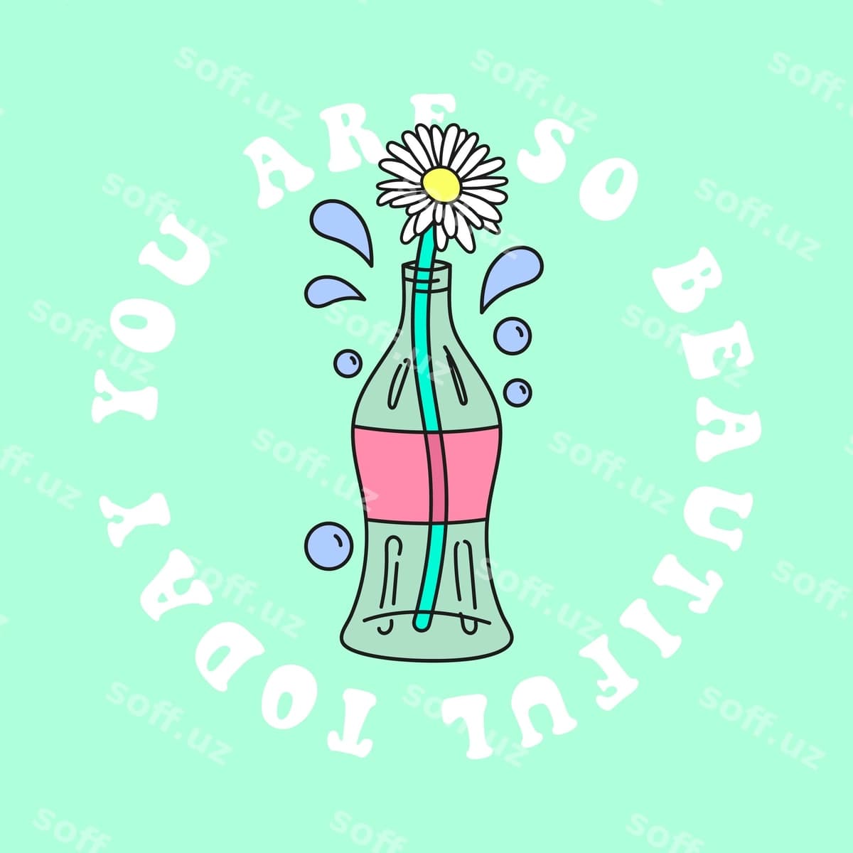 Gulni kristall shisha ichida chizish | Drawing flower inside crystal bottle