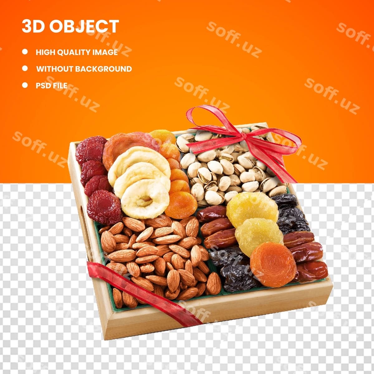 Quruq meva sovg'a qutisi | Dried fruit gift box