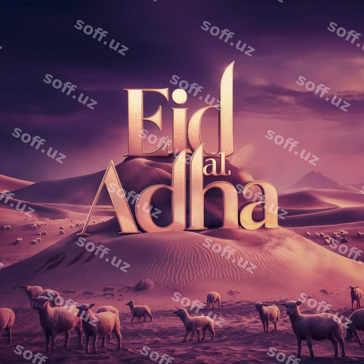 Eid al-Adha ijodiy orqa fon matni | Eid al adha creative background text