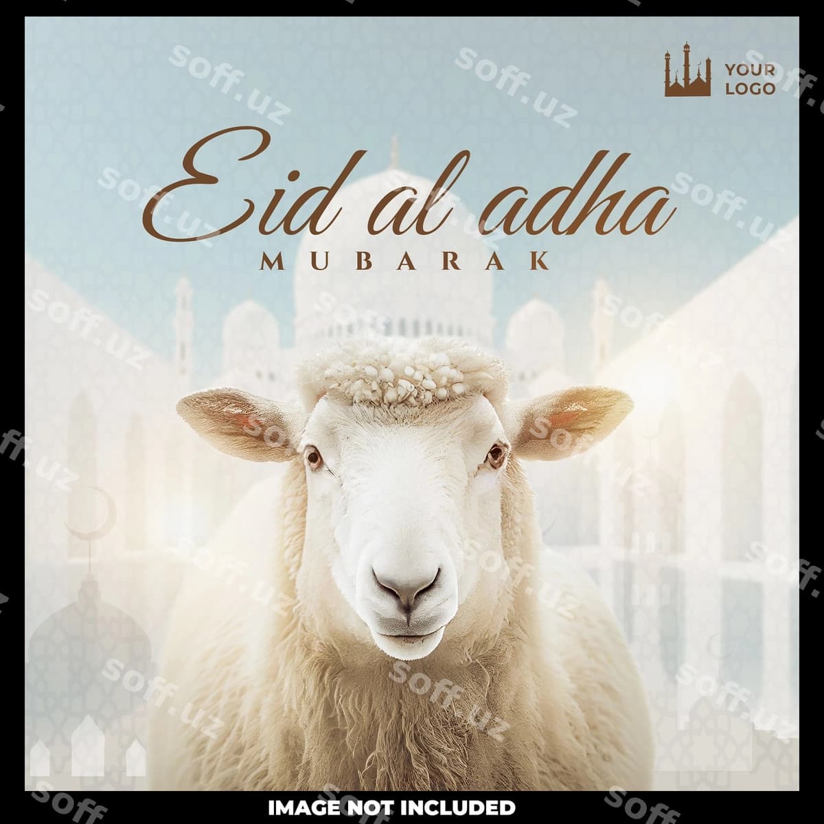 Qurbon hayiti dizayn shabloni | Eid al adha design template