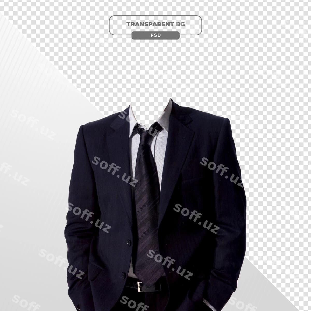 Elegant qora kostyum askarli blazer | Elegant black suit with necktie blazer