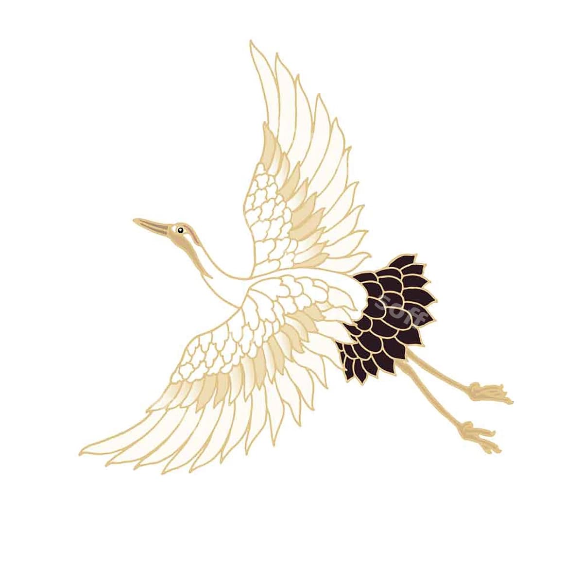 Elegant Yapon qarqibi parvozi | Elegant japanese crane flight