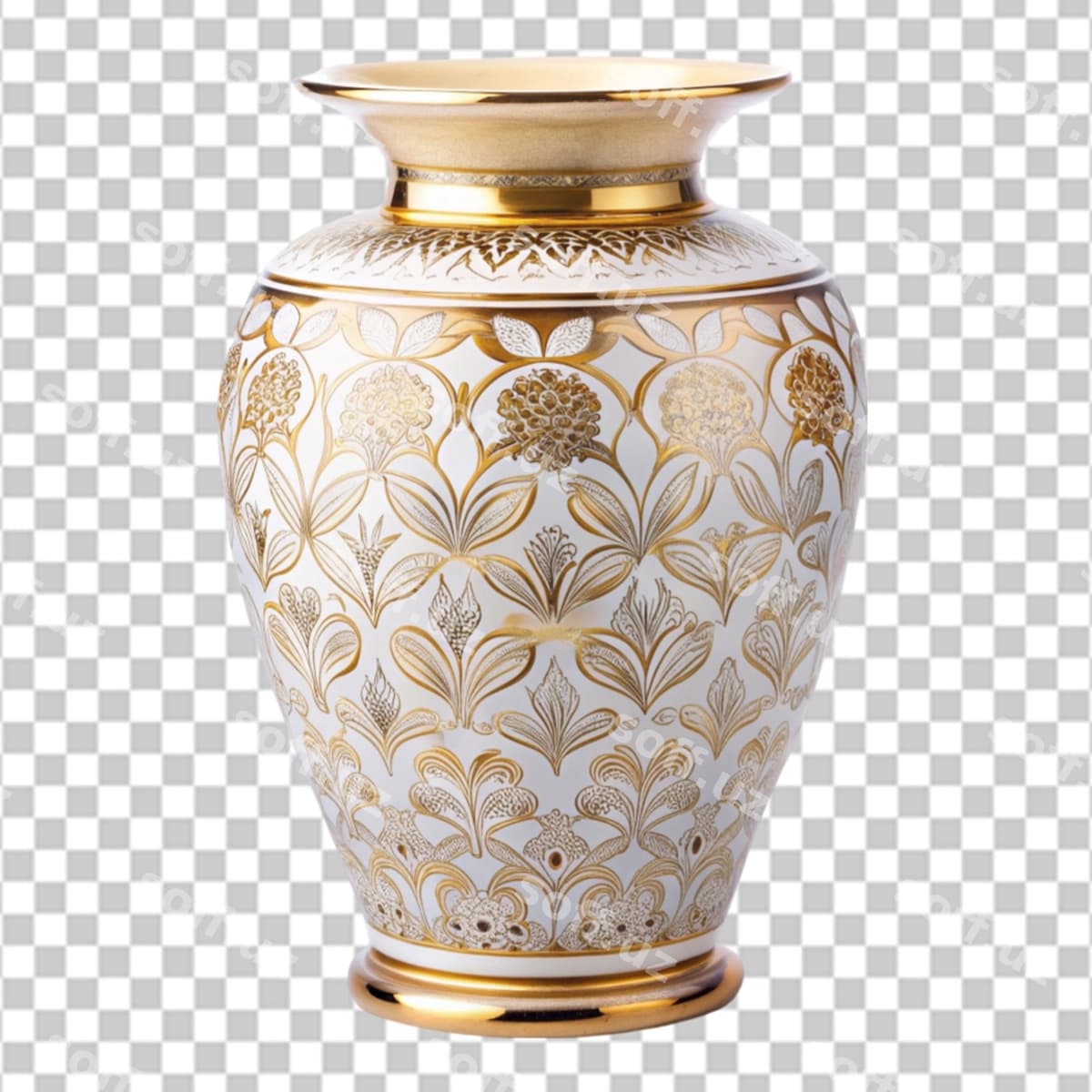 Chiroyli vaza shaffof orqa fonda | Elegant vase transparent background