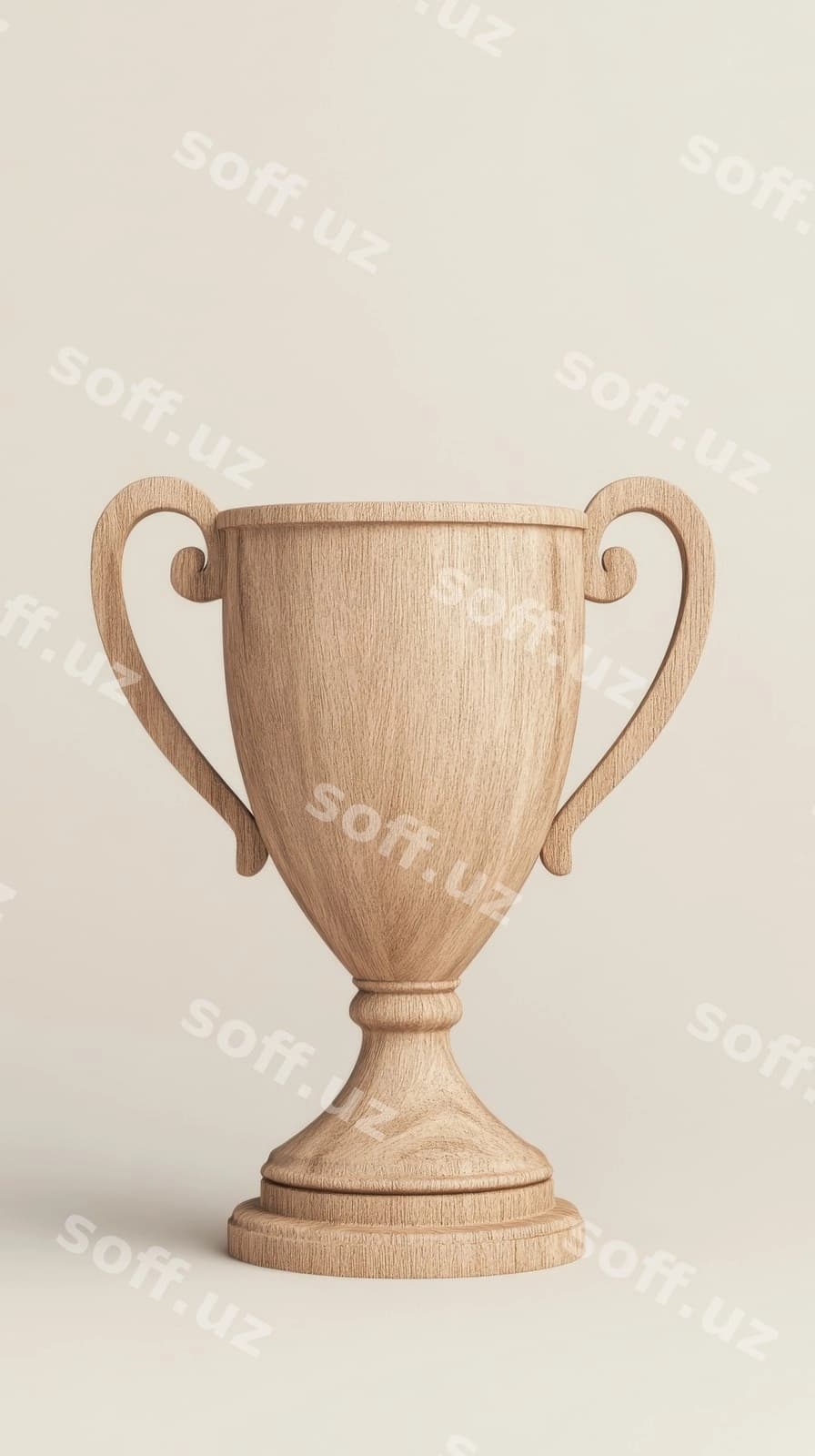 Chiroyli yogʻoch sohibi oʻrtacha fonda | Elegant wooden trophy neutral background