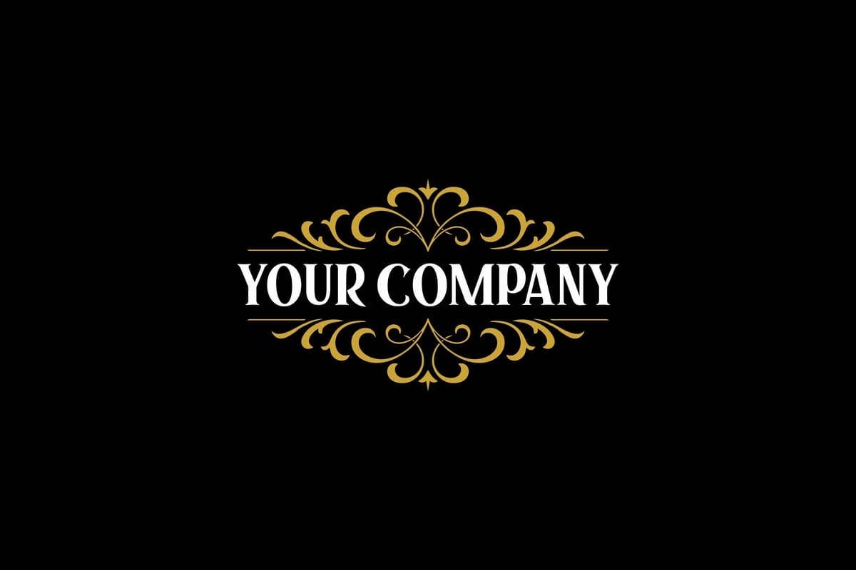 Oltin rangdagi oqlangan qirollik logotipi | Elegant kingdom logo style gold color