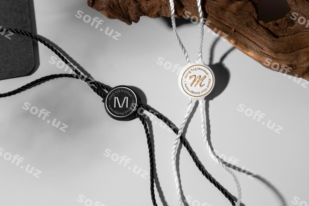 Qoplayotgan logo yodgorlik namunasi | Embossed logo label mockup