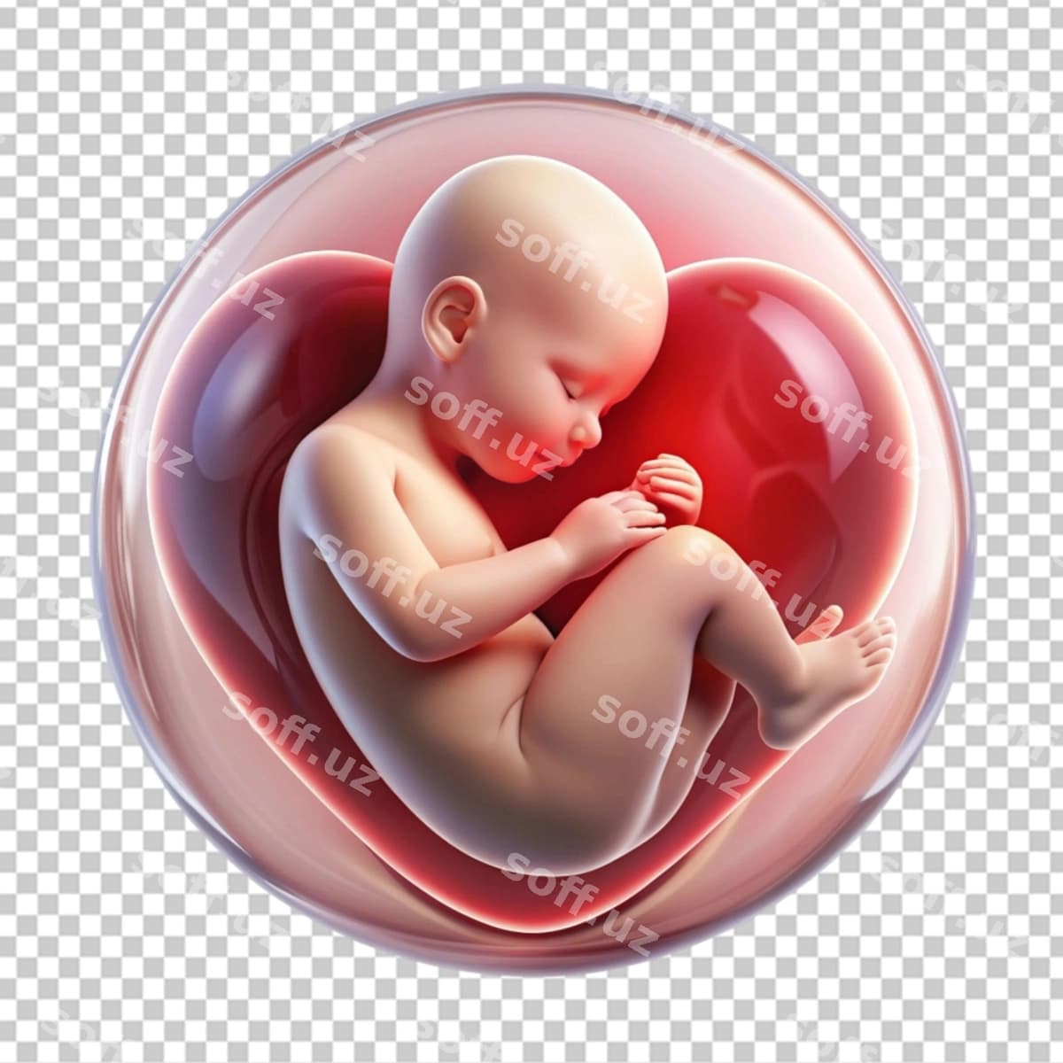 Embrion qalb va ayoladan iborat | Embryo consists heart woman