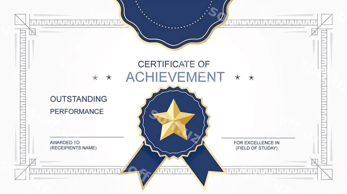 Xodim oy sertifikat shabloni | Employee month certificate template