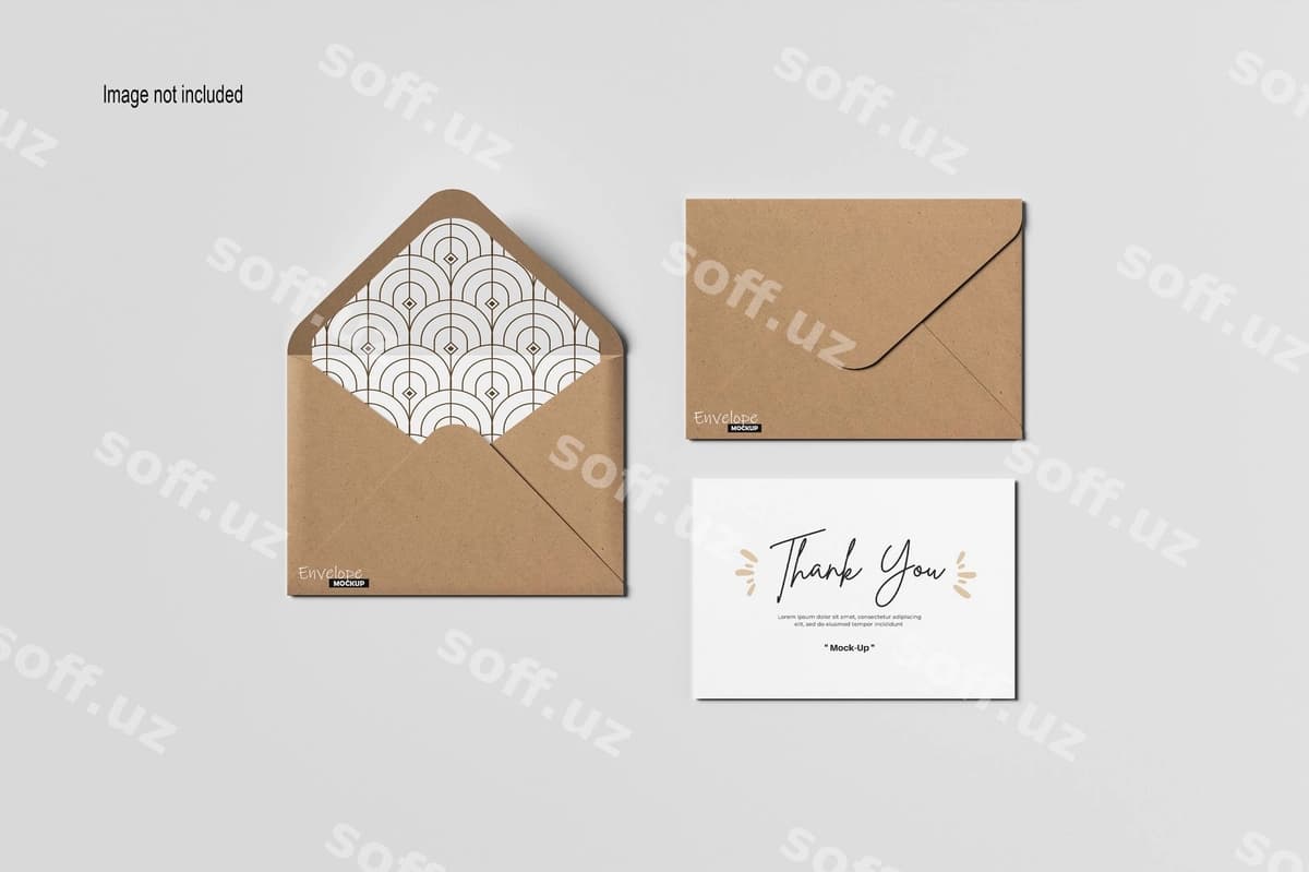 Konvert C6 mockup | Envelope c6 mockup
