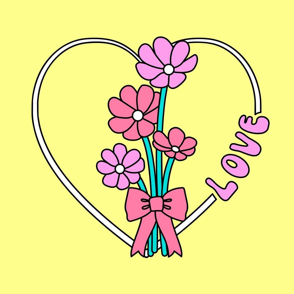 "Sevgi" so'zi bilan yurak chizish | Drawing heart with word love it