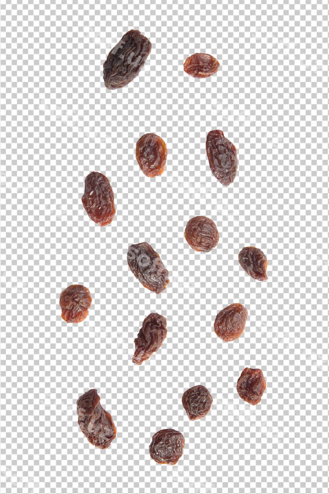 Tushadigan shirin uzumlar kesilgan psd fayl | Falling raisins cutout psd file