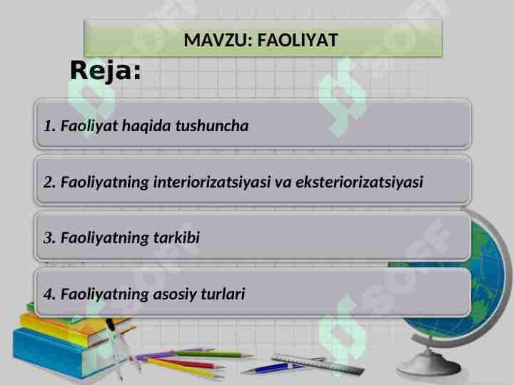 FAOLIYAT
