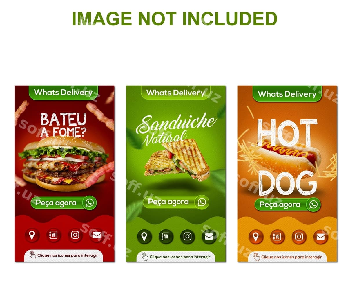 Fast Food raqamli karta | Fast food digital card