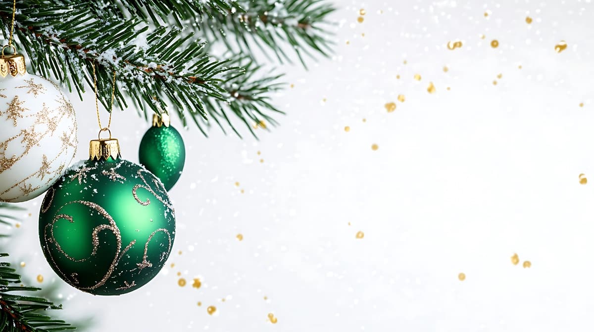 Oq fonda bayramona Rojdestvo kartasi | Festive christmas card white background