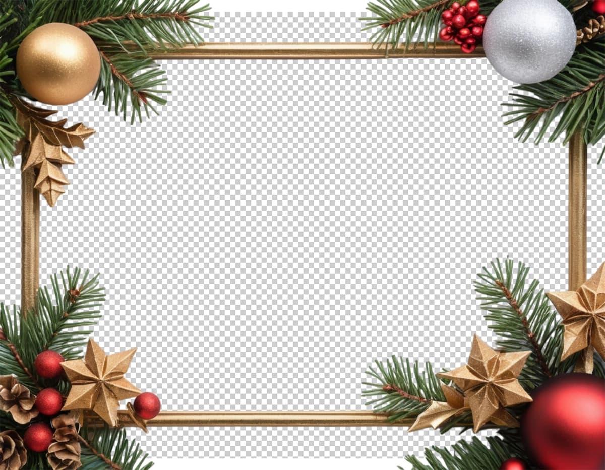 Rojdestvo bezaklari bilan ramka, joy matni bilan ramka | Frame with christmas decorations frame with place text