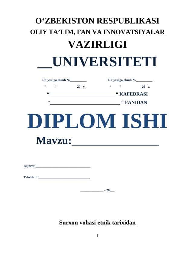 Surxon vohasi etnik tarixidan