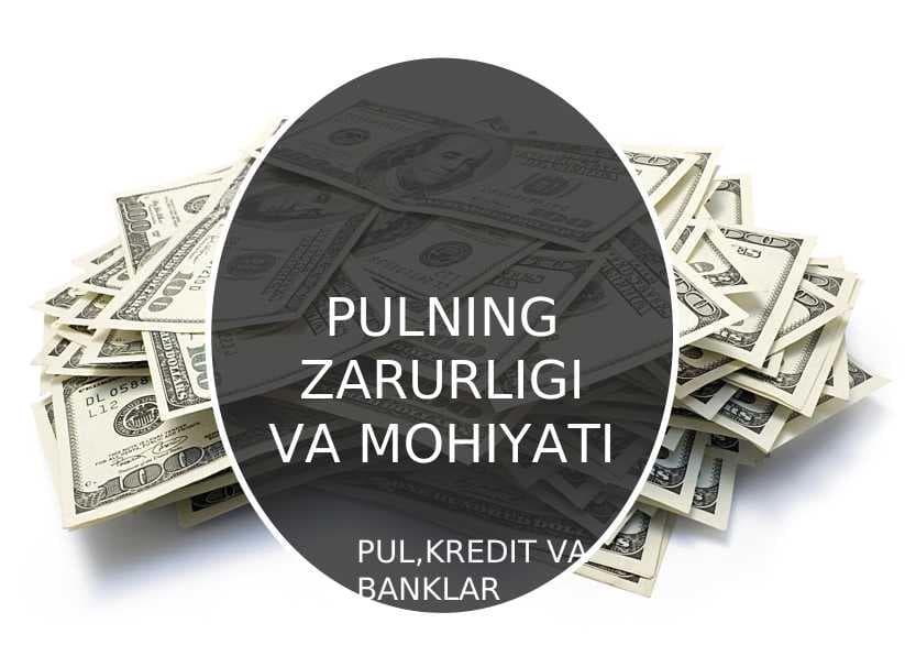 PULNING ZARURLIGI VA MOHIYATI