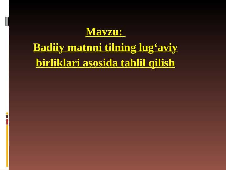 Badiiy  matnning fonetik tahlili