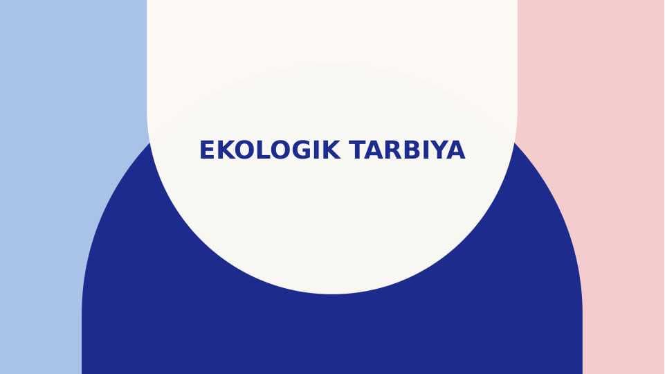Ekologik tarbiya