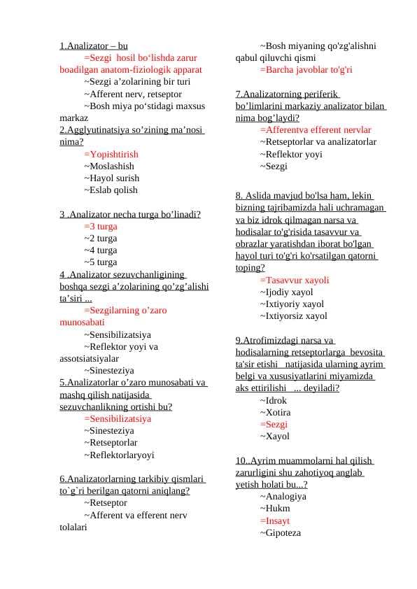 Maktab psixologlari atestatsiya savollar javobli