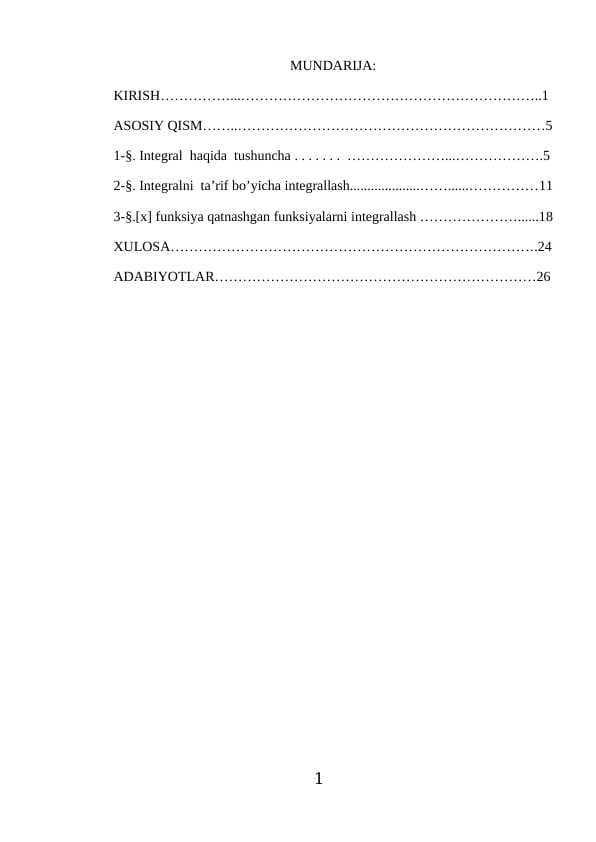 Integral  haqida  tushuncha