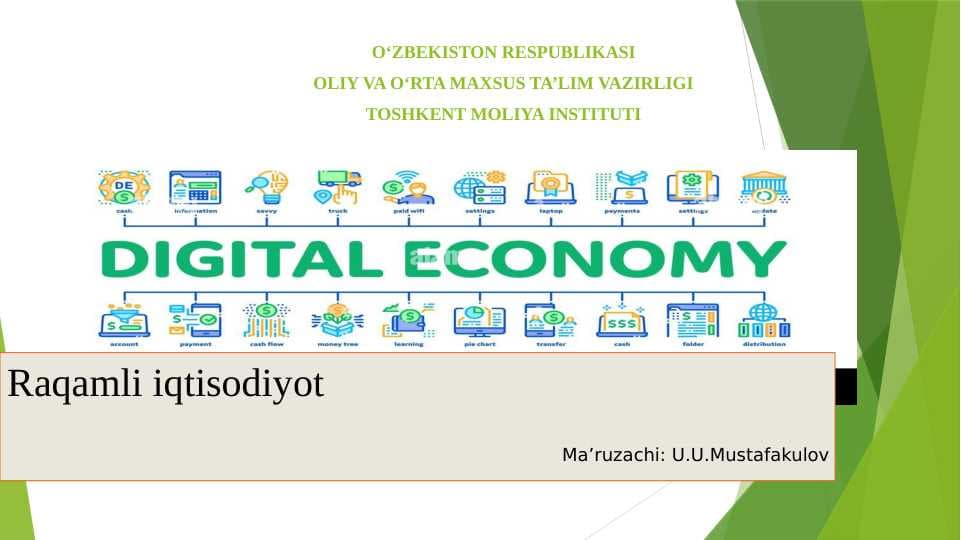 Raqamli iqtisodiyot