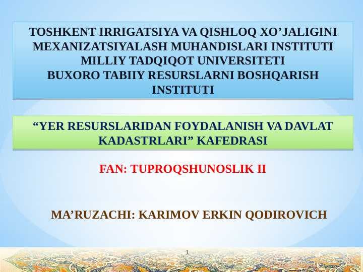 MDH TUPROQLARI