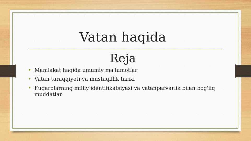 Vatan haqida
