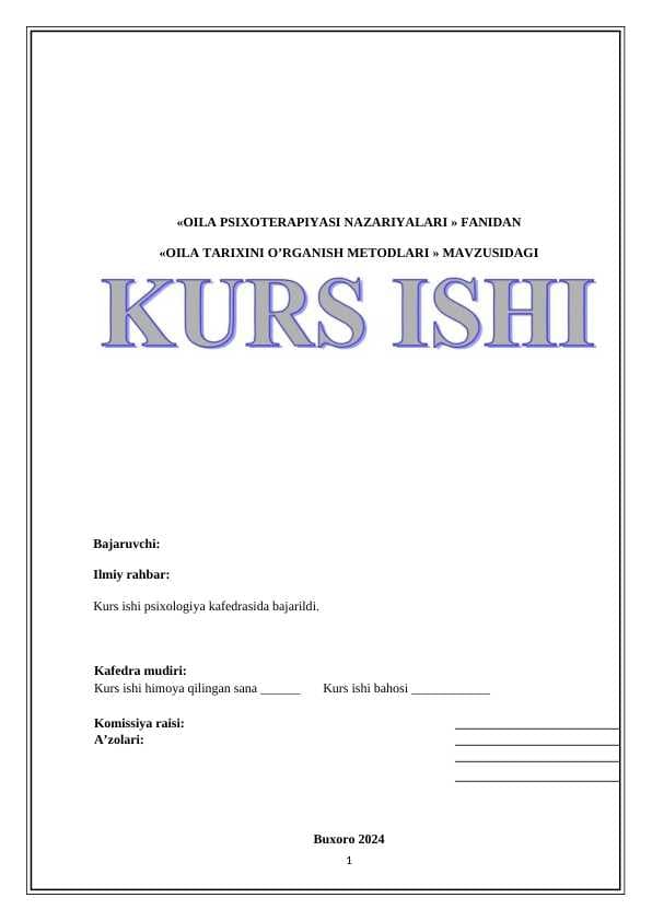 OILA TARIXINI O’RGANISH METODLARI  kurs ishi.docx