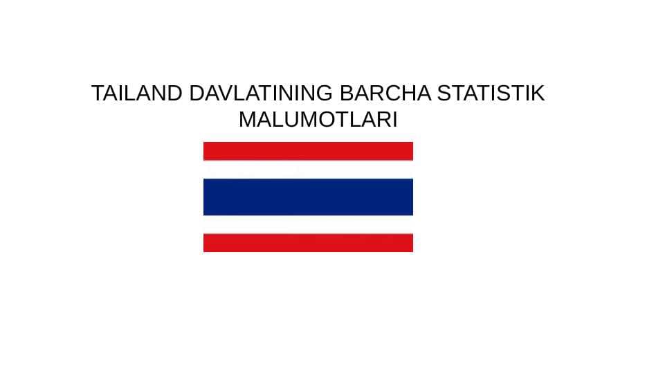 tailand statistikasi