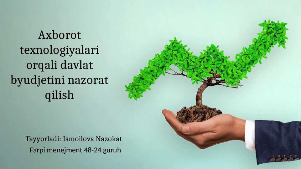 Axborot texnologiyalari orqali davlat byudjetini nazorat qilish