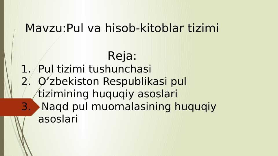 Pul va hisob-kitoblar tizimi