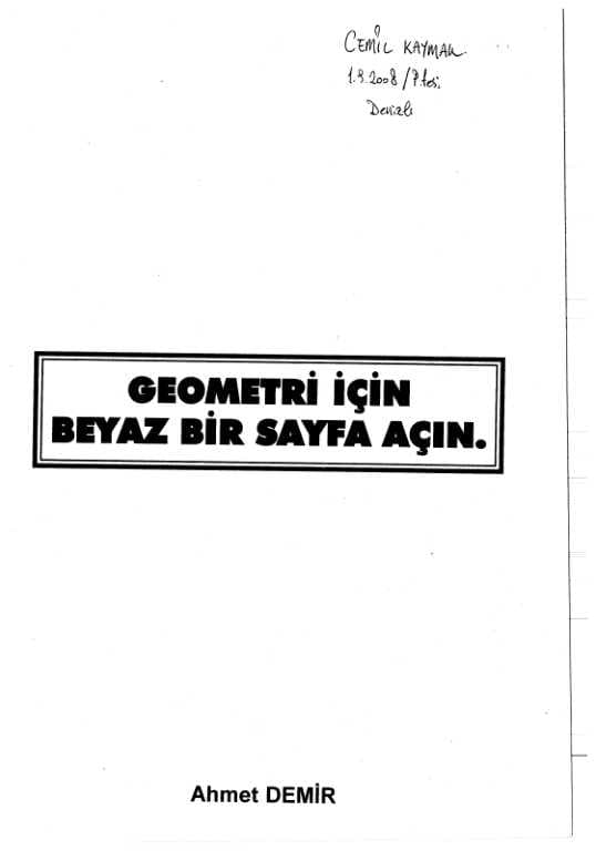 Kolay Geometriya turk kitobi