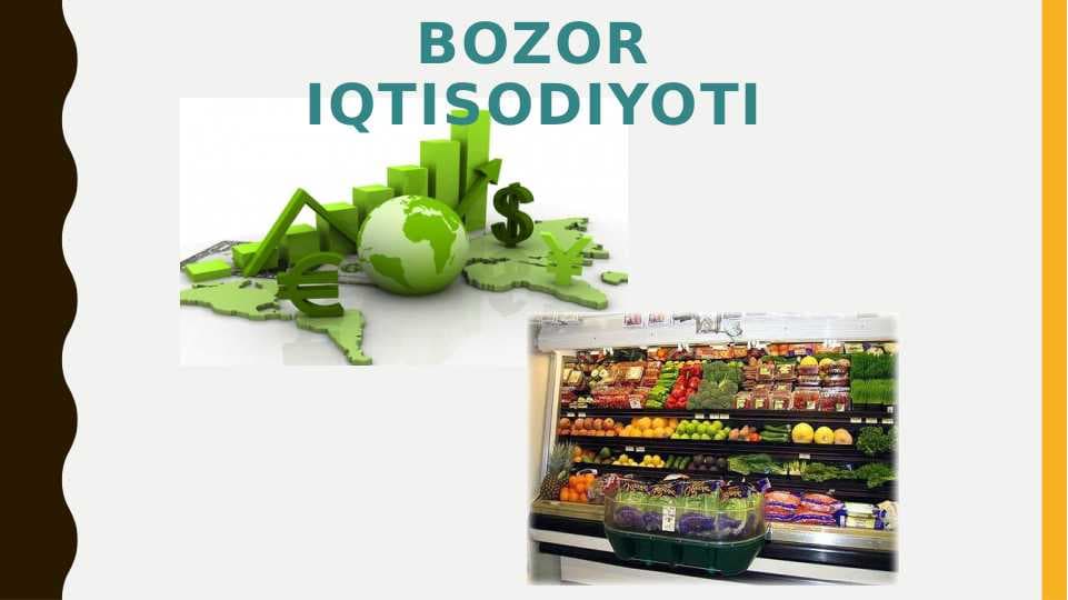 BOZOR IQTISODIYOTI