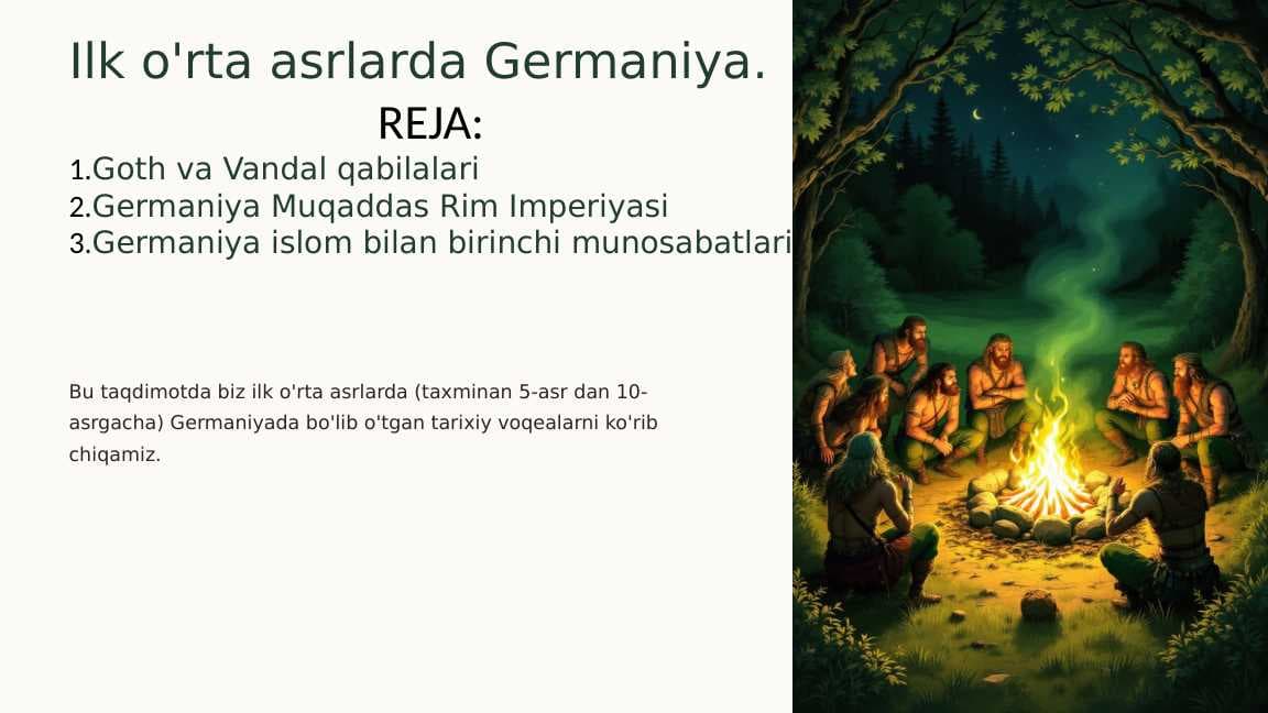 Ilk o'rta asrlarda Germaniya.
