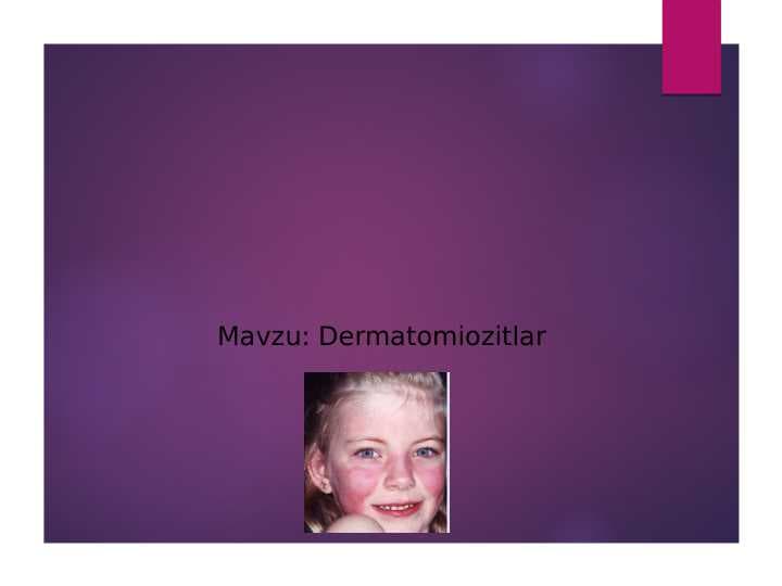 Dermatomiozitlar