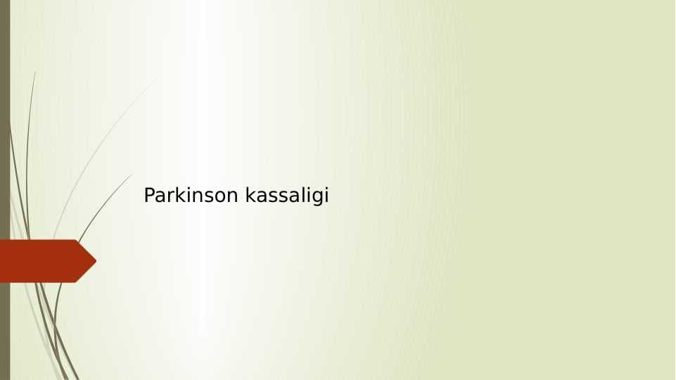Parkinson ppt