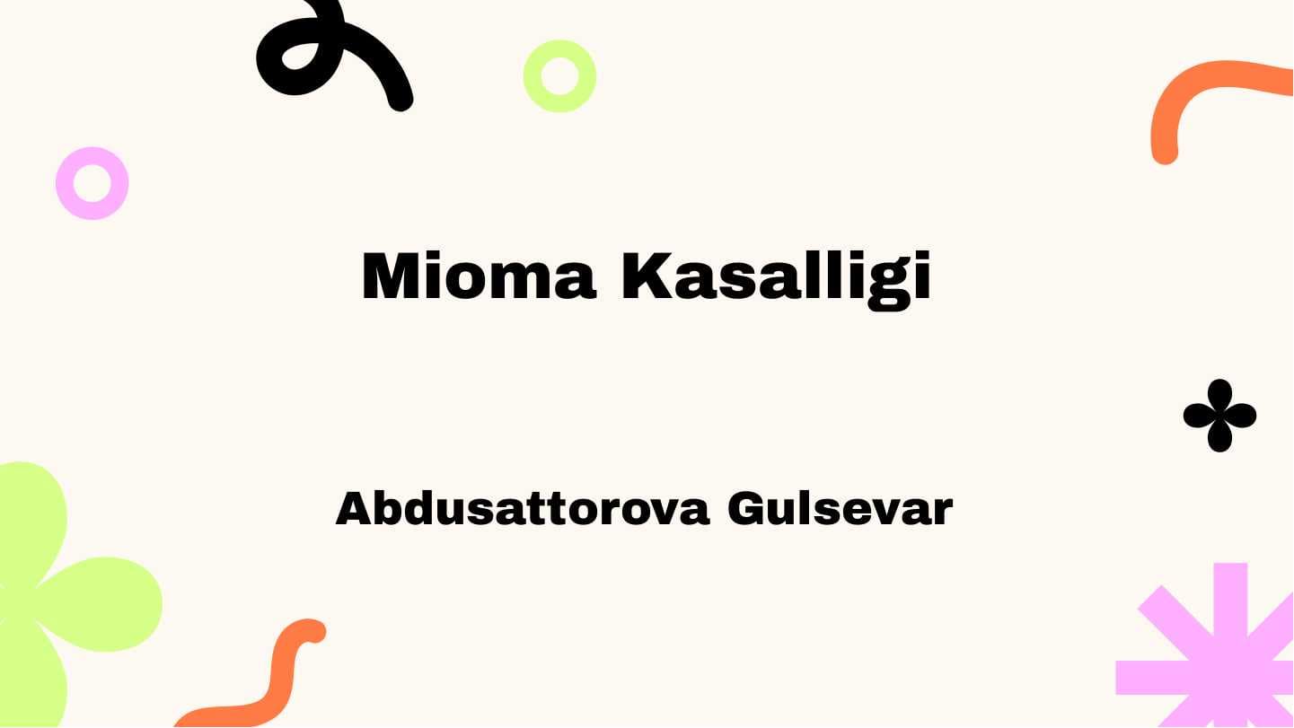 Mioma Kasalligi