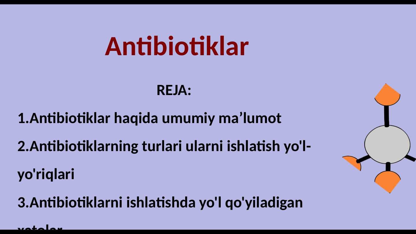 Antibiotiklar