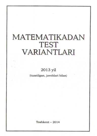 Matematika 2013 variant baza
