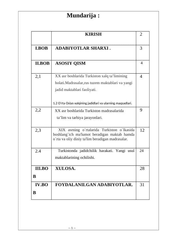 Turkiston o‘lkasida ta’lim tizimi madrasalar faoliyati