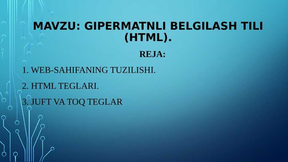 Gipermatnli belgilash tili (HTML)
