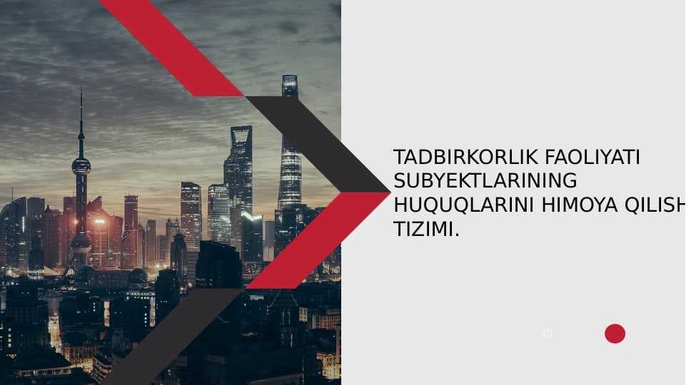 Tadbirkorlik faoliyati subyektalarining huquqlarini himoya qilish