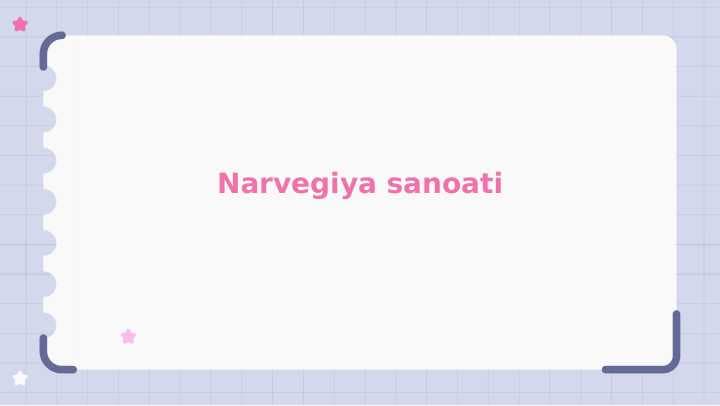Narvegiya sanoati