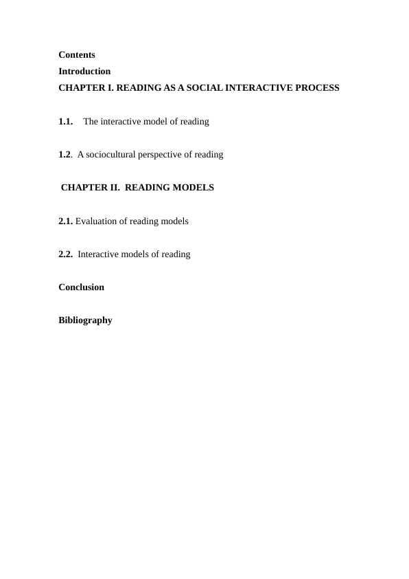 READING AS AN INTERACTIVE PROCESS