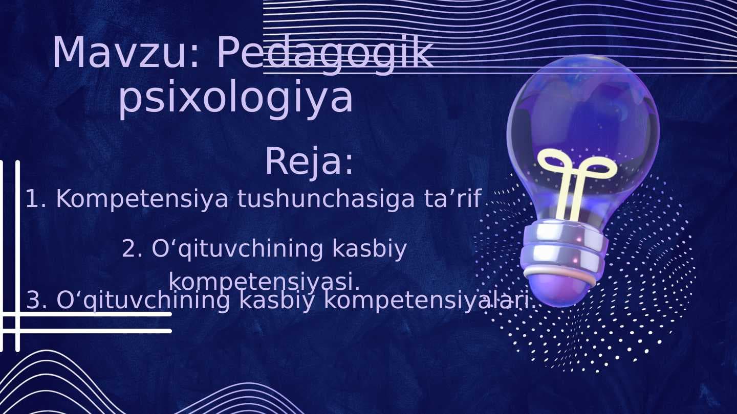 Pedagogik psixologiya