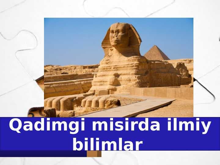 Qadimgi misrda ilmiy bilimlar